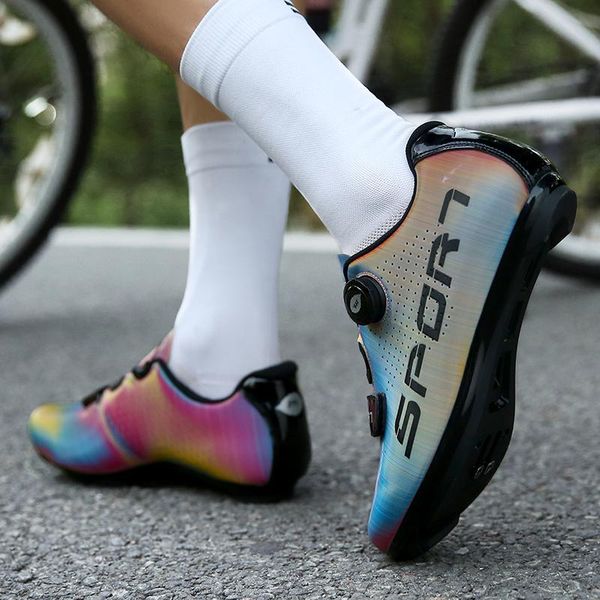cycling footwear self-locking road bike shoes flat spd cleat men's sneakers breathable womens bicycle outdoor sports, Black
cycling footwear self-locking road bike shoes flat spd cleat men's sneakers breathable womens bicycle outdoor sports, Black