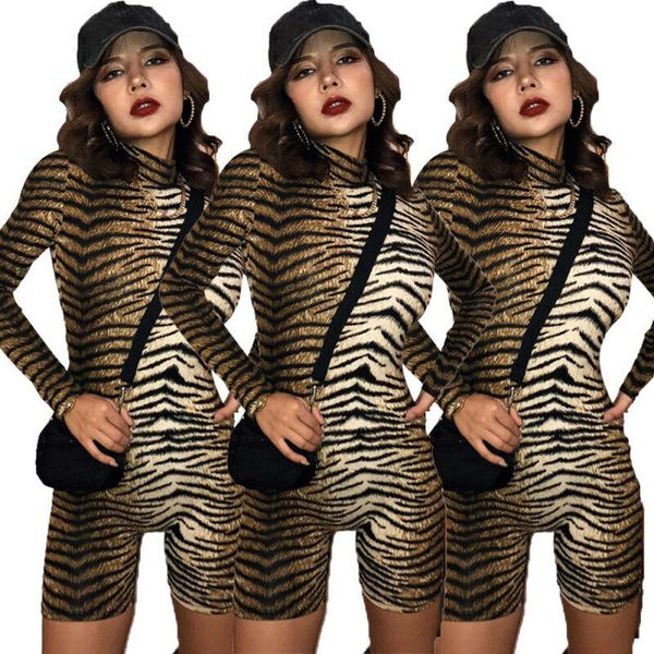 women's jumpsuits & rompers fashion women long sleeve turtle neck bodysuit leotard tiger printed casual club party jumpsuit playsuits, Black;white
women's jumpsuits & rompers fashion women long sleeve turtle neck bodysuit leotard tiger printed casual club party jumpsuit playsuits, Black;white