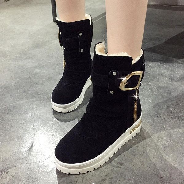 boots size 35-41 2021 women ankle winter metal buckle with rivet shoes woman flat heels female fur inside casual tassel boot, Black
boots size 35-41 2021 women ankle winter metal buckle with rivet shoes woman flat heels female fur inside casual tassel boot, Black