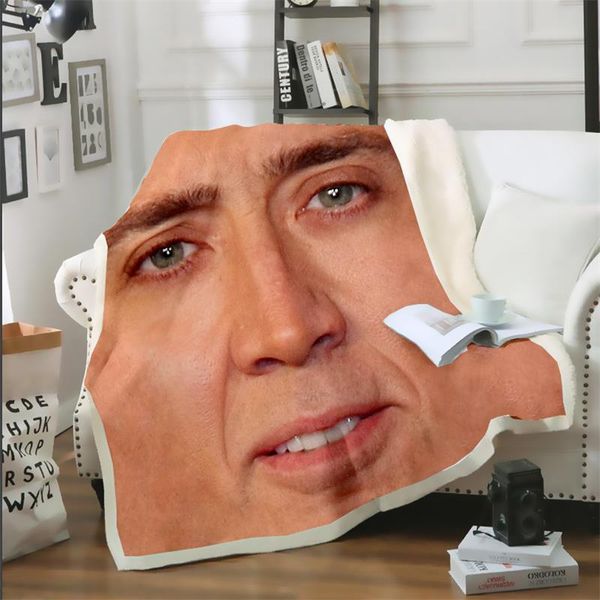cloocl new movie star nicolas cage 3d print casual style air conditioning blanket sofa teens bedding throw blankets plush quilt
cloocl new movie star nicolas cage 3d print casual style air conditioning blanket sofa teens bedding throw blankets plush quilt