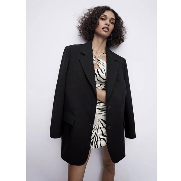 women's suits & blazers fashion single button fall blazer jacket retro long sleeve pocket female chic office lady for women, White;black
women's suits & blazers fashion single button fall blazer jacket retro long sleeve pocket female chic office lady for women, White;black