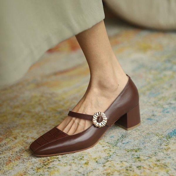 square toe thick heel soft genuine leather high heels comfortable fashion women kitten heels shoes high heel shoes tacones mujer, Black
square toe thick heel soft genuine leather high heels comfortable fashion women kitten heels shoes high heel shoes tacones mujer, Black