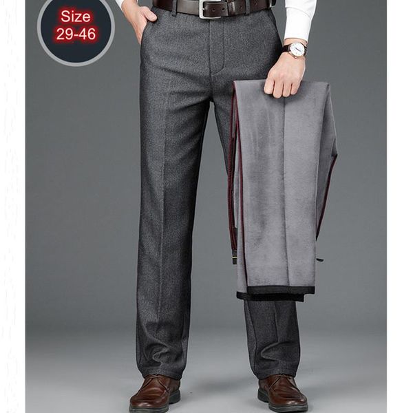 men's pants winter fleece men trousers size 42 44 46 straight business male velvet stretch elastic grey office black thicken dad loose
men's pants winter fleece men trousers size 42 44 46 straight business male velvet stretch elastic grey office black thicken dad loose