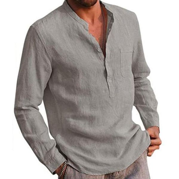 men's t-shirts 2021 men long sleeve t-shirt v-neck cotton linen shirt summer solid color loose casual t shirts button up m-3xl, White;black
men's t-shirts 2021 men long sleeve t-shirt v-neck cotton linen shirt summer solid color loose casual t shirts button up m-3xl, White;black