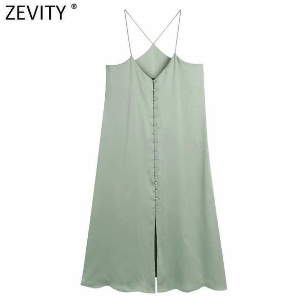 zevity women v neck solid single breasted satin casual sling midi dress female chic spaghetti strap summer vestidos ds8233 210603, Black;gray
zevity women v neck solid single breasted satin casual sling midi dress female chic spaghetti strap summer vestidos ds8233 210603, Black;gray