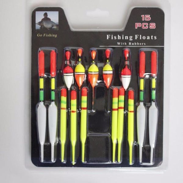 fishing accessories 15pcs/lot mix size color ice float bobber set buoy boia floats for carp tackle outdoor fish
fishing accessories 15pcs/lot mix size color ice float bobber set buoy boia floats for carp tackle outdoor fish