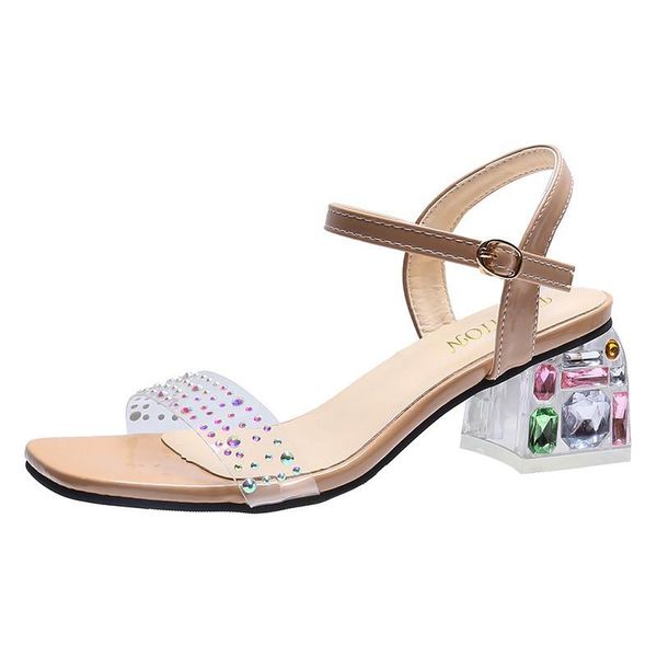 2021 summer ladies high heels rhinestone sandals lady sandles high heels crystal heel transparent word stripper party shoes, Black
2021 summer ladies high heels rhinestone sandals lady sandles high heels crystal heel transparent word stripper party shoes, Black