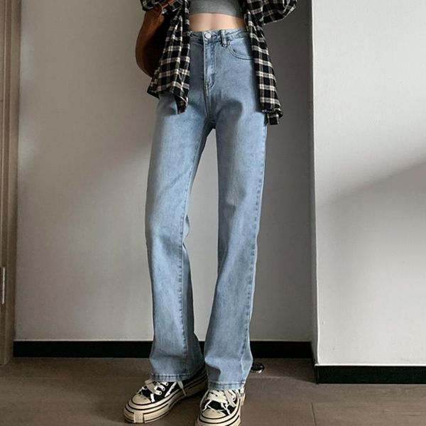 women's jeans women 2021 chic straight pants high waist female denim long pantalon femme spring, Blue
women's jeans women 2021 chic straight pants high waist female denim long pantalon femme spring, Blue