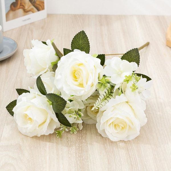 decorative flowers & wreaths 1 x bouquet artificial rose plastic+silk 9 heads silk fake wedding home party decor
decorative flowers & wreaths 1 x bouquet artificial rose plastic+silk 9 heads silk fake wedding home party decor