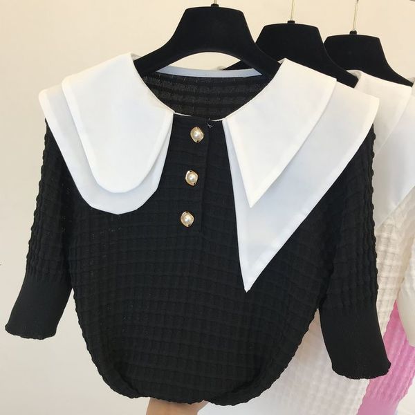 sweet doll buckle pearl necklaces from malha female summer 2021 lapel grand style court shirt sleeves short ladies blazer fhvj, White;black
sweet doll buckle pearl necklaces from malha female summer 2021 lapel grand style court shirt sleeves short ladies blazer fhvj, White;black