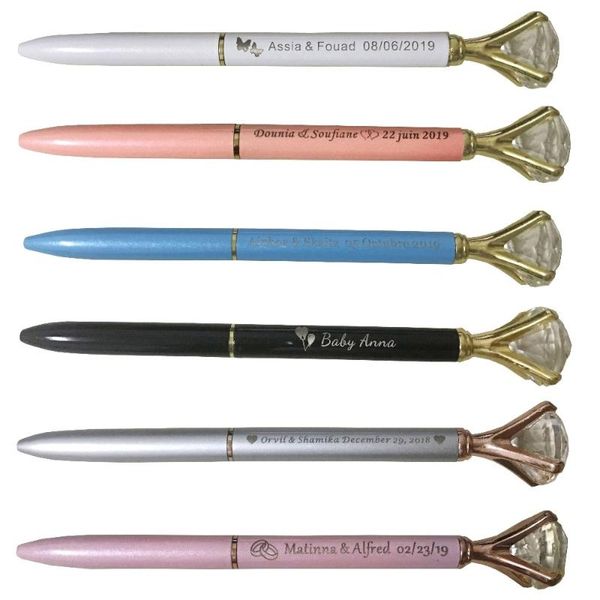 party favor 12pcs personalized wedding metal diamond head crystal pen engraved glitter ballpoint touch promotional gift
party favor 12pcs personalized wedding metal diamond head crystal pen engraved glitter ballpoint touch promotional gift