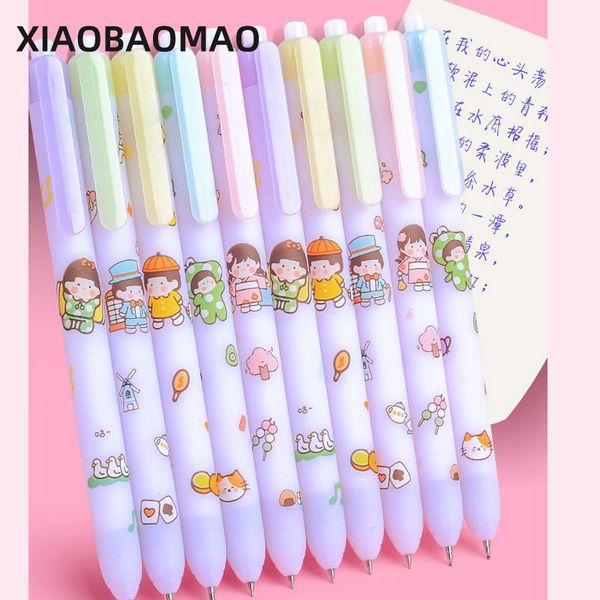 gel pens 0.5mm cute girl pen for writing office school supplies press needle color black ink signing student gift
gel pens 0.5mm cute girl pen for writing office school supplies press needle color black ink signing student gift
