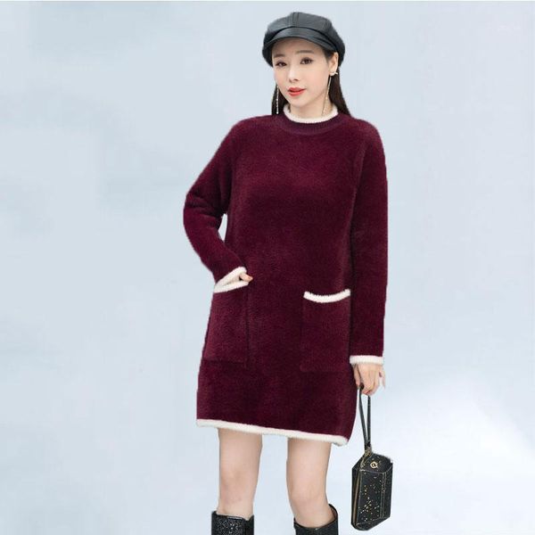 women's sweaters women long sweater dress autumn and winter pullovers christmas pull femme jumpers mujer oversized with pocket, White;black
women's sweaters women long sweater dress autumn and winter pullovers christmas pull femme jumpers mujer oversized with pocket, White;black