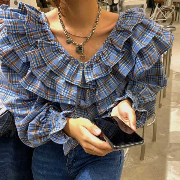two piece dress female design sense niche plaid long-sleeved inner shirt blouse spring french retro all-match l2p8, White
two piece dress female design sense niche plaid long-sleeved inner shirt blouse spring french retro all-match l2p8, White