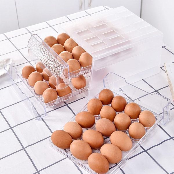 storage bottles & jars egg box drawer style kitchen double-layer 34 grid transparent ps anti collision tray finishing fresh keeping
storage bottles & jars egg box drawer style kitchen double-layer 34 grid transparent ps anti collision tray finishing fresh keeping