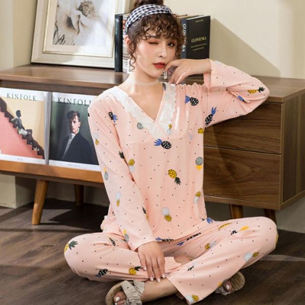 women's sleepwear women pajamas long sleeve spring autumn for v-collar lace milk silk pajama set pyjamas, Black;red
women's sleepwear women pajamas long sleeve spring autumn for v-collar lace milk silk pajama set pyjamas, Black;red