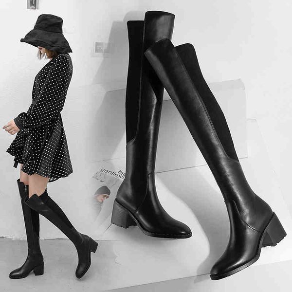 boots women's boots with legitimate leather high pipes, women's slip-on shoes on the knee, autumn, round bill, stretching boots, 1, Black
boots women's boots with legitimate leather high pipes, women's slip-on shoes on the knee, autumn, round bill, stretching boots, 1, Black