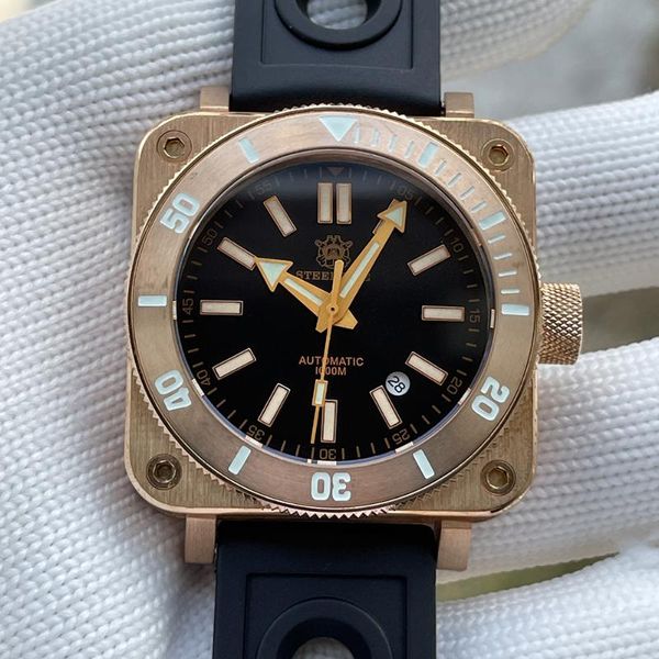 wristwatches steeldive sd1941s arrival 2021 square case bronze bezel sapphire 1000m waterproof luminous nh35 automatic men dive watch, Slivery;brown
wristwatches steeldive sd1941s arrival 2021 square case bronze bezel sapphire 1000m waterproof luminous nh35 automatic men dive watch, Slivery;brown