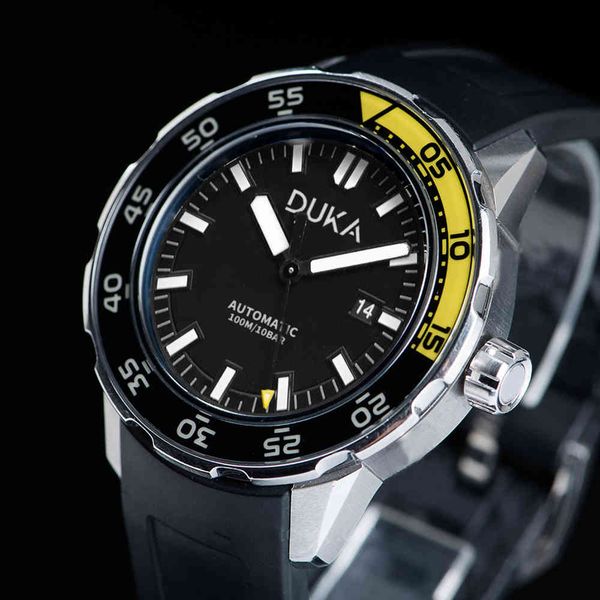2021 new duka wrist watch brand luxury automatic watch for men mechanical nh35 ceramics bezel 100m steel diver, Silver
2021 new duka wrist watch brand luxury automatic watch for men mechanical nh35 ceramics bezel 100m steel diver, Silver