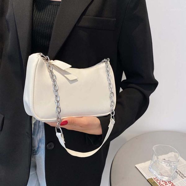 evening bags women zipper shoulder chains decoration soft pu leather small baguette handbags ladies armpit bag purse tote casual trends
evening bags women zipper shoulder chains decoration soft pu leather small baguette handbags ladies armpit bag purse tote casual trends