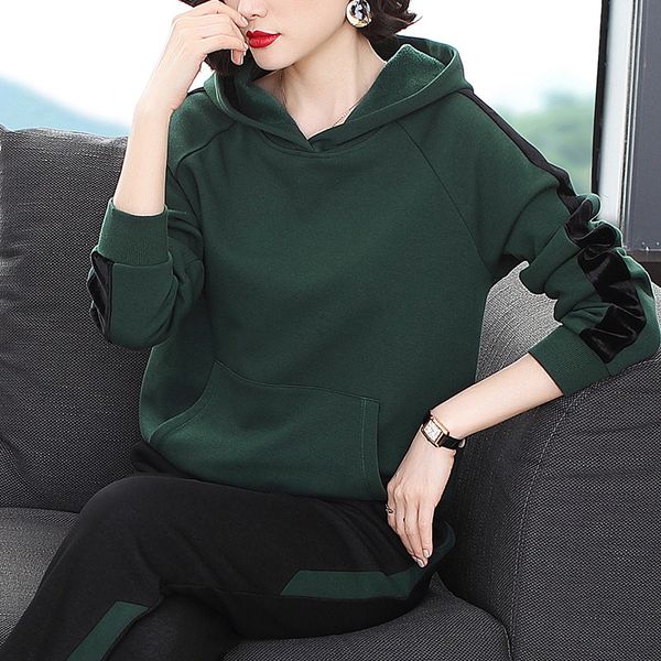 women's hoodies & sweatshirts pdd505 sports and leisure set women's nightgown 2021 autumn clothes fall winter stuffed mother two p, Black
women's hoodies & sweatshirts pdd505 sports and leisure set women's nightgown 2021 autumn clothes fall winter stuffed mother two p, Black