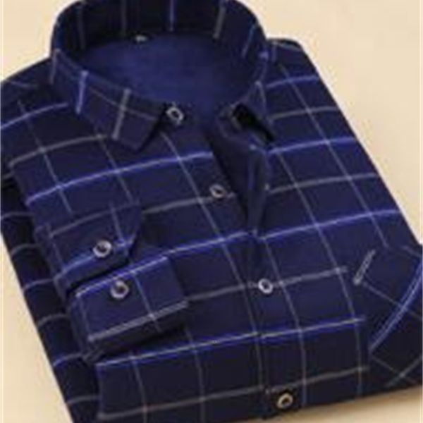 long sleeve men's shirt with a thick plush warm shirt a slim men's plaid shirt g-9 g827, White
long sleeve men's shirt with a thick plush warm shirt a slim men's plaid shirt g-9 g827, White