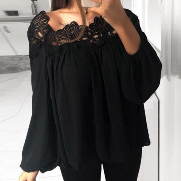 women's blouses & shirts 2021 summer womens lace blouse long lantern sleeve off shoulder backless hollow white black
women's blouses & shirts 2021 summer womens lace blouse long lantern sleeve off shoulder backless hollow white black
