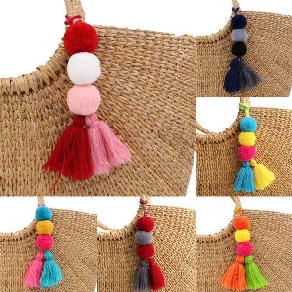bag parts & accessories 1 pc handmade pom colorful tassel keychain charms gradient colors key holder boho jewelry gift for women, Black
bag parts & accessories 1 pc handmade pom colorful tassel keychain charms gradient colors key holder boho jewelry gift for women, Black