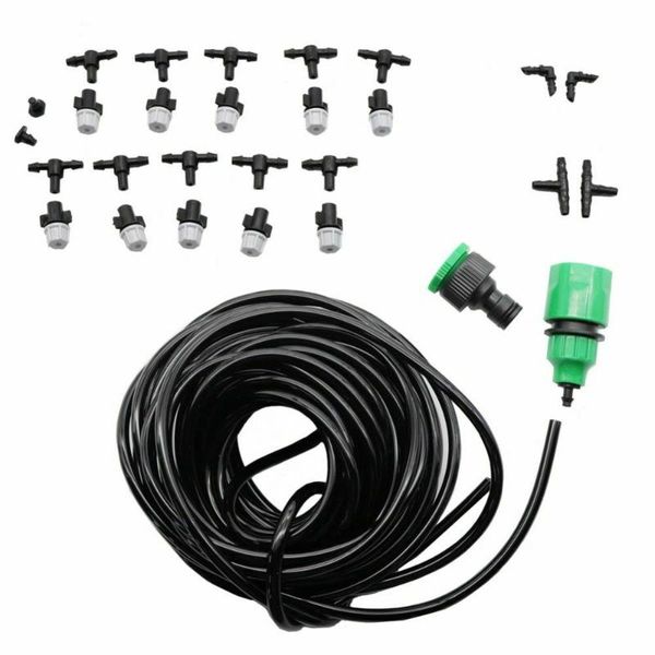 1 kit fog watering irrigation system portable misting cooling automatic water nozzle 10m pvc hose spray tee connecter
1 kit fog watering irrigation system portable misting cooling automatic water nozzle 10m pvc hose spray tee connecter