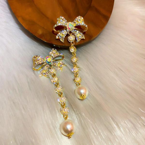 stud summer personality creative bow pendant earrings luxury fashion casual banquet party for women holiday gifts, Golden;silver
stud summer personality creative bow pendant earrings luxury fashion casual banquet party for women holiday gifts, Golden;silver