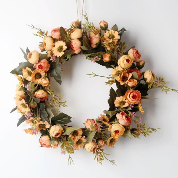 decorative flowers & wreaths bright yellow simulation garland artificial rose wreath home door wall decor prop wedding party decoration girl
decorative flowers & wreaths bright yellow simulation garland artificial rose wreath home door wall decor prop wedding party decoration girl