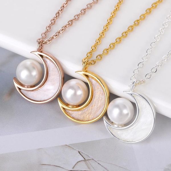 pendant necklaces fashion moon for women girls cute crescent with pearl necklace wedding jewelry party accessories friend gifts, Silver
pendant necklaces fashion moon for women girls cute crescent with pearl necklace wedding jewelry party accessories friend gifts, Silver