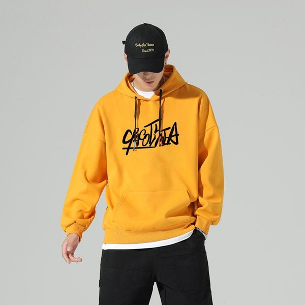 autumn hip hop fashion brand letter sweater and women's same hooded sweater casual loose top, Black
autumn hip hop fashion brand letter sweater and women's same hooded sweater casual loose top, Black