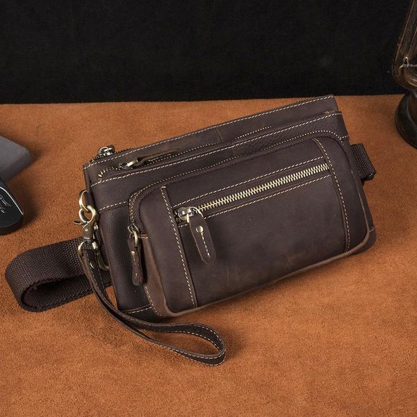 trend crazy horse leather men casual vintage travel fanny waist belt bag chest pack design phone cigarette case pouch male 9801
trend crazy horse leather men casual vintage travel fanny waist belt bag chest pack design phone cigarette case pouch male 9801
