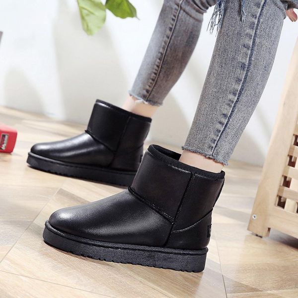 boots women's ankle 2021 fashion cowhide leather plus velvet snow classic women warm winter shoes for, Black
boots women's ankle 2021 fashion cowhide leather plus velvet snow classic women warm winter shoes for, Black