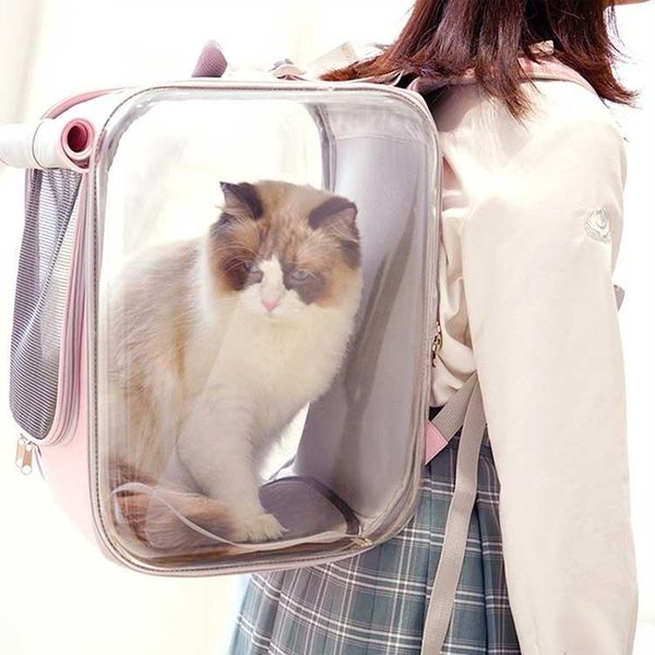 cat carriers,crates & houses luxury transparent breathable carrier backpack stereoscopic durable large space kitten transport handbags for p
cat carriers,crates & houses luxury transparent breathable carrier backpack stereoscopic durable large space kitten transport handbags for p