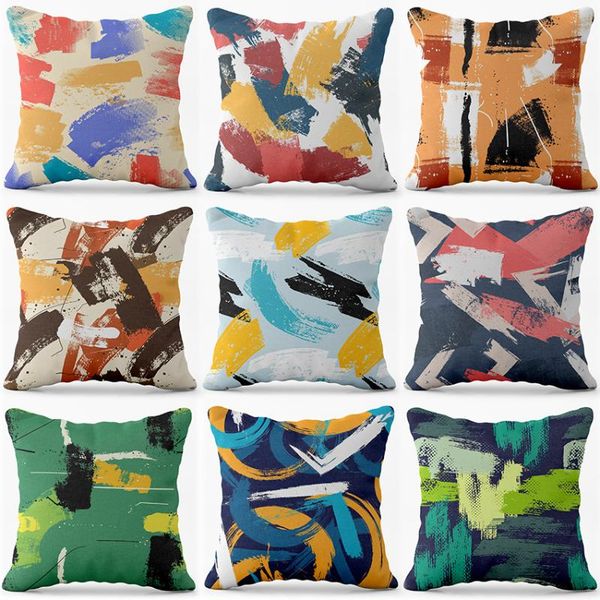 cushion/decorative pillow amazon color oil painting brush pattern series short plush cushion (excluding core) case
cushion/decorative pillow amazon color oil painting brush pattern series short plush cushion (excluding core) case