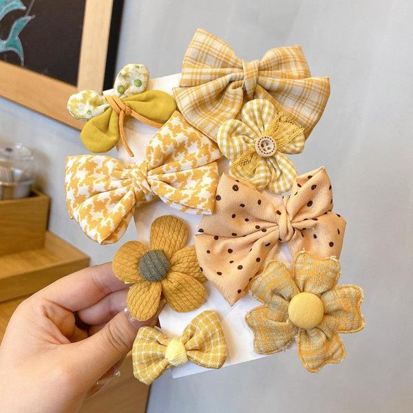hair accessories 8pcs/set sweet fabric bow clips for children kids printed bowknot flower hairpins cute dots plaid bb clip, Slivery;white
hair accessories 8pcs/set sweet fabric bow clips for children kids printed bowknot flower hairpins cute dots plaid bb clip, Slivery;white
