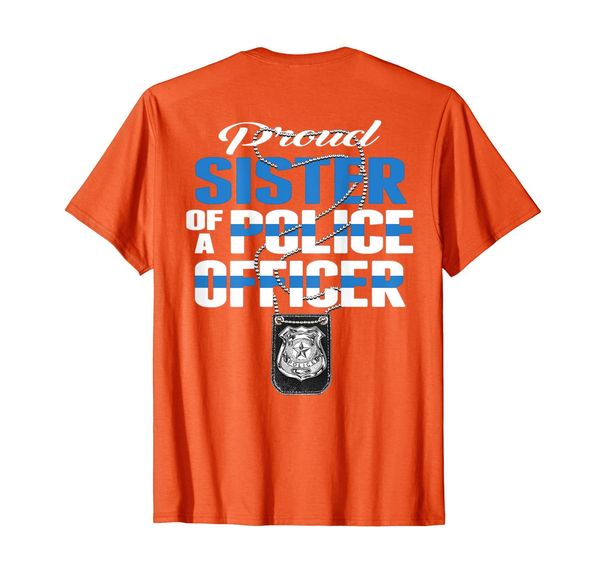 proud sister of a police officer thin blue line cop sibling t-shirt, White;black
proud sister of a police officer thin blue line cop sibling t-shirt, White;black