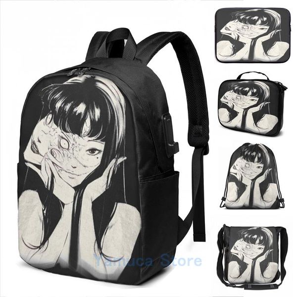 backpack funny graphic print junji ito tomie (black) usb charge men school bags women bag travel laptop
backpack funny graphic print junji ito tomie (black) usb charge men school bags women bag travel laptop