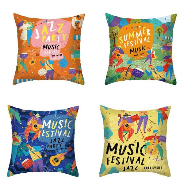 pillow case 2021 selling covers, jazz party throw cover decorative pillowcase for sofa couch, 18 x inch 
pillow case 2021 selling covers, jazz party throw cover decorative pillowcase for sofa couch, 18 x inch