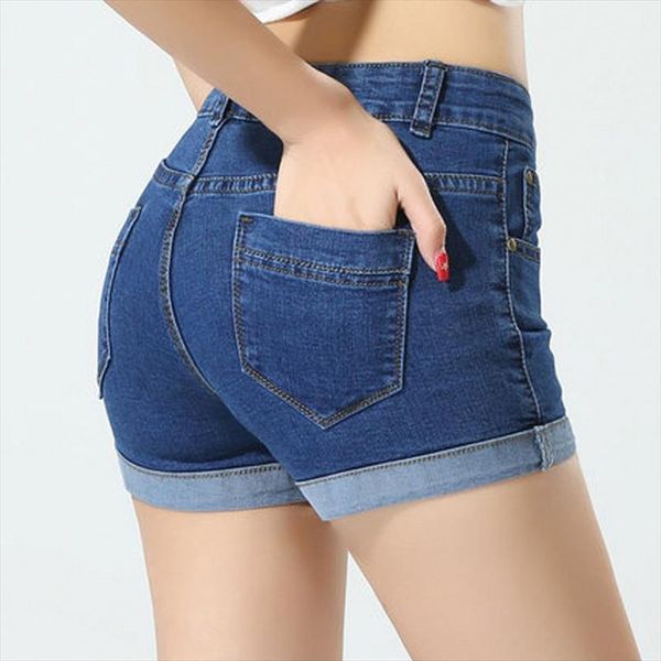 jean 2015 korean spring summer women short big yards curling denim d885, White;black
jean 2015 korean spring summer women short big yards curling denim d885, White;black