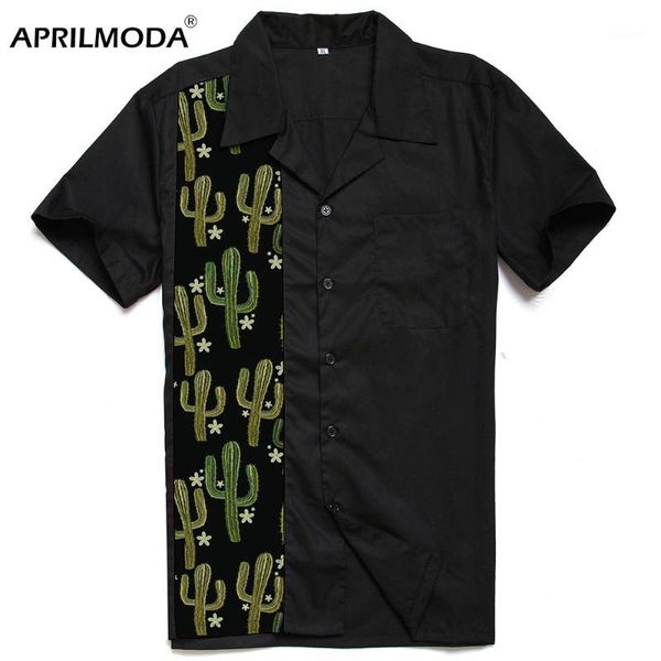 embroidery black men's casual shirts short sleeve summer hawaiian shirt plus size men button slim fit cactus print shirts 1, White;black
embroidery black men's casual shirts short sleeve summer hawaiian shirt plus size men button slim fit cactus print shirts 1, White;black