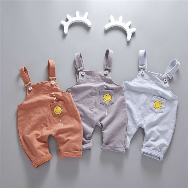 2021 summer new men's and women's cute smile face cotton children's suspenders baby pants, Blue
2021 summer new men's and women's cute smile face cotton children's suspenders baby pants, Blue