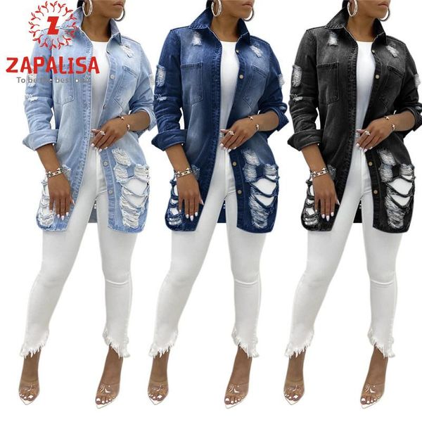women's jackets women autumn long denim jacket single-breasted hollow out design pockets decor turn-down collar sleeve solid slim coat, Black;brown
women's jackets women autumn long denim jacket single-breasted hollow out design pockets decor turn-down collar sleeve solid slim coat, Black;brown