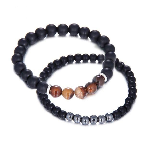 bangle 6mm 8mm 2pcs/set natural stone strands charm bracelets for men sports beaded fashion party decor jewelry, Black
bangle 6mm 8mm 2pcs/set natural stone strands charm bracelets for men sports beaded fashion party decor jewelry, Black