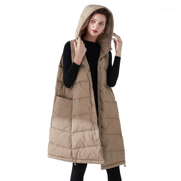 covered woman hooded 90% white button sleeveless vest thin tank duck down jacket women women's & parkas, Black
covered woman hooded 90% white button sleeveless vest thin tank duck down jacket women women's & parkas, Black