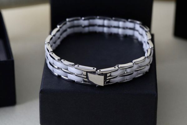 fashion women bracelet classic design stainless steel ceramic mix bracelet women gift bracelets jewelry, Black
fashion women bracelet classic design stainless steel ceramic mix bracelet women gift bracelets jewelry, Black