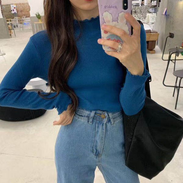 2021 autumn new solid color long sleeve female down korean shirt with ears of all-match wood 5p8s, White
2021 autumn new solid color long sleeve female down korean shirt with ears of all-match wood 5p8s, White