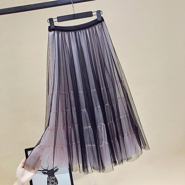skirts women skirt girl fashion of casual a word white gauze tall waist long double color fairy female 8127, Black
skirts women skirt girl fashion of casual a word white gauze tall waist long double color fairy female 8127, Black